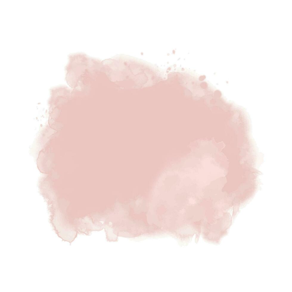 Abstract rose gold watercolor stain texture background vector