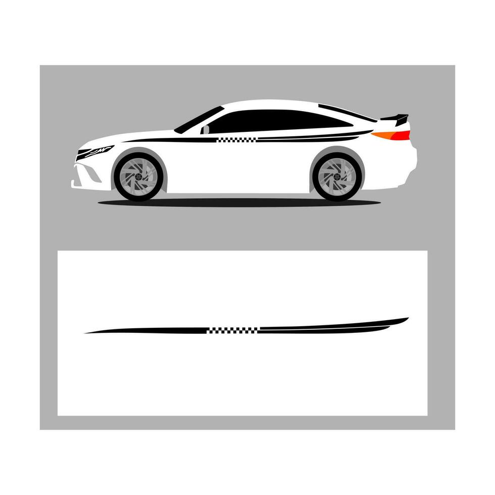 stripes car simple line design vector