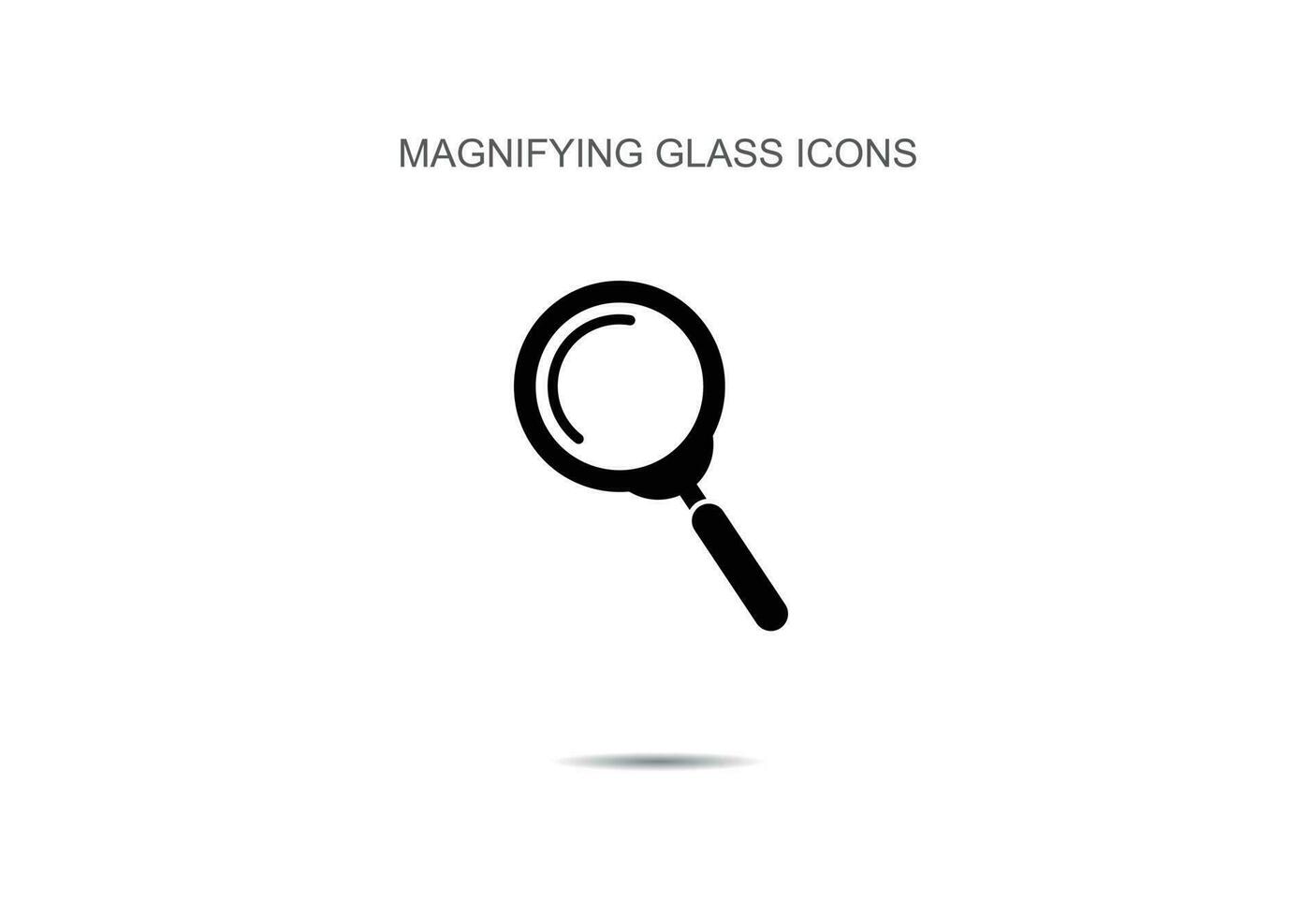 Magnifying glass icons vector illustration on background