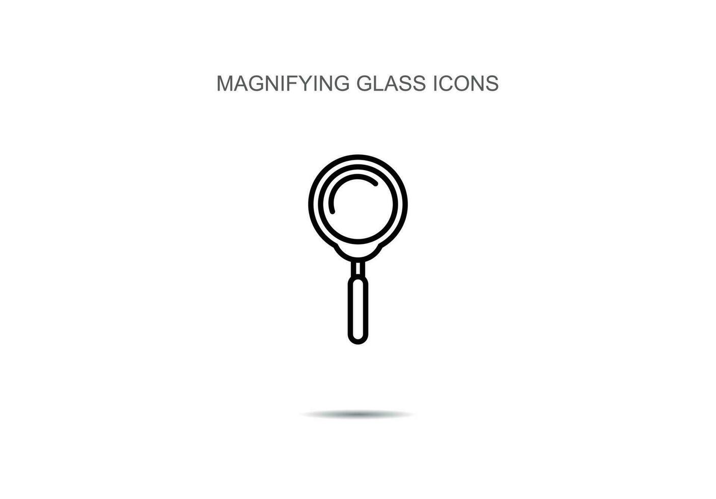 Magnifying glass icons vector illustration on background
