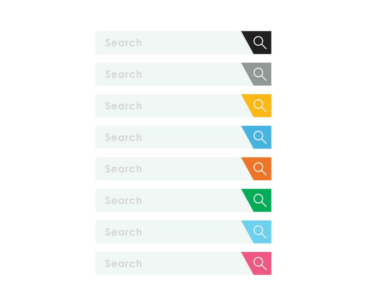 Search bar set vector