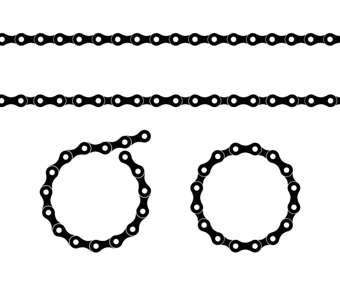 Bicycle chain, vector illustration