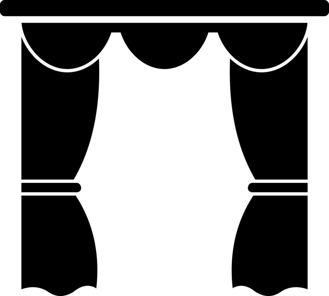Curtain in flat style. 24345341 Vector Art at Vecteezy