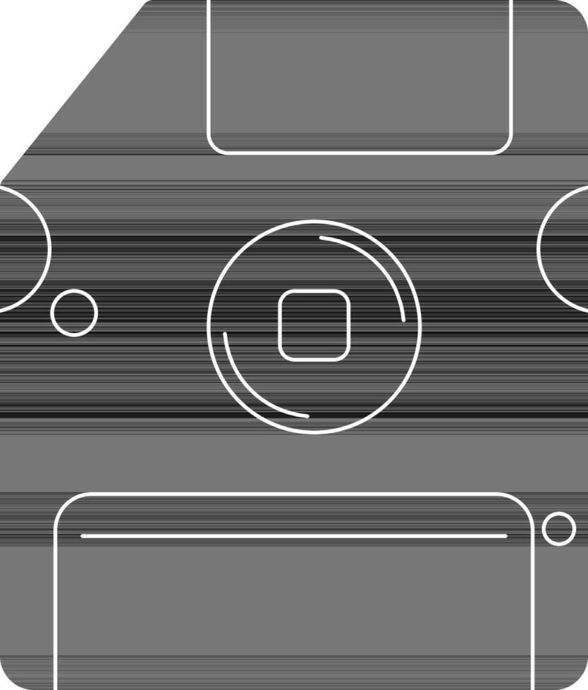 Floppy disk glyph. vector