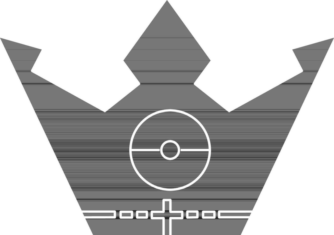 King crown in flat style. vector