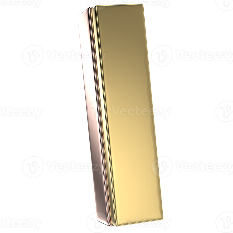 I Font 3D Render png