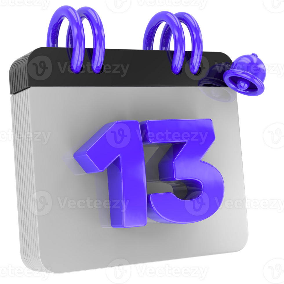 calendar 3d render png