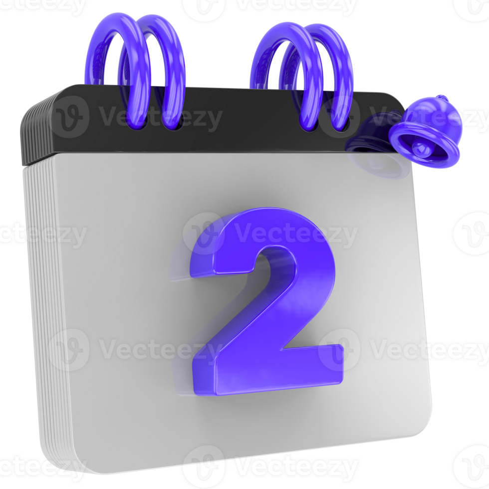 calendar 3d render png