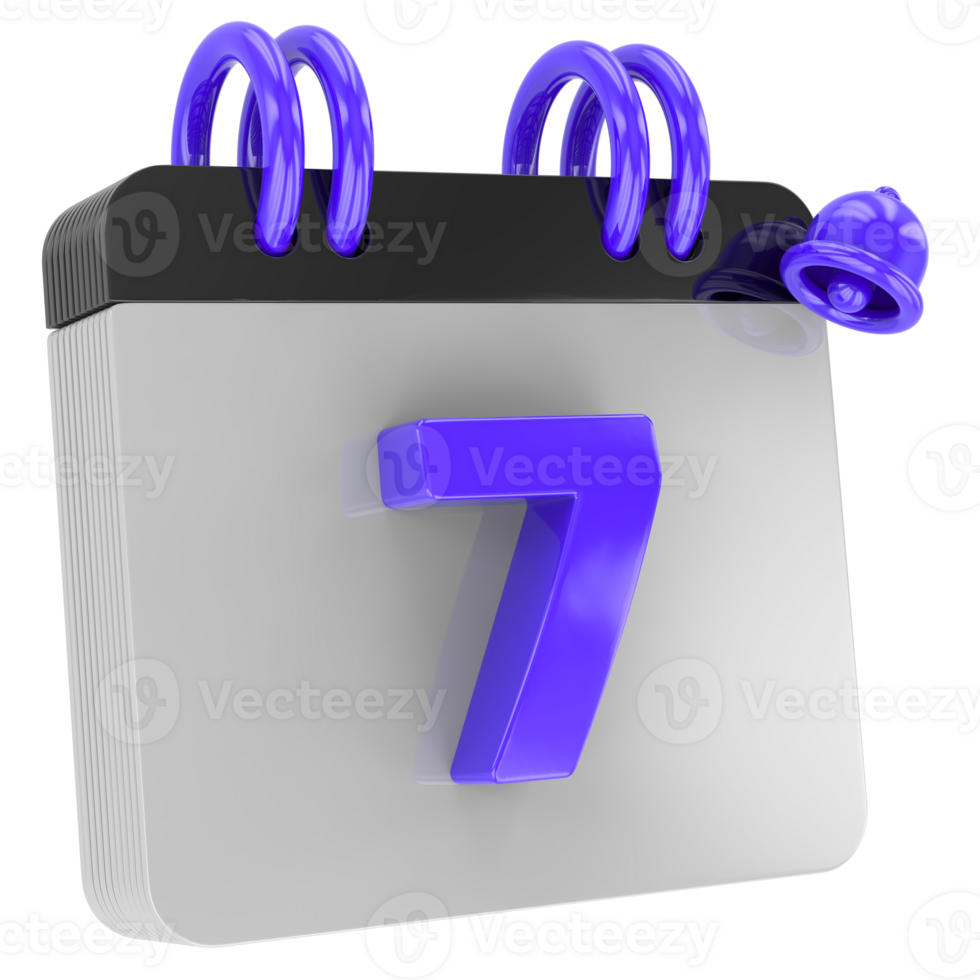 calendar 3d render png