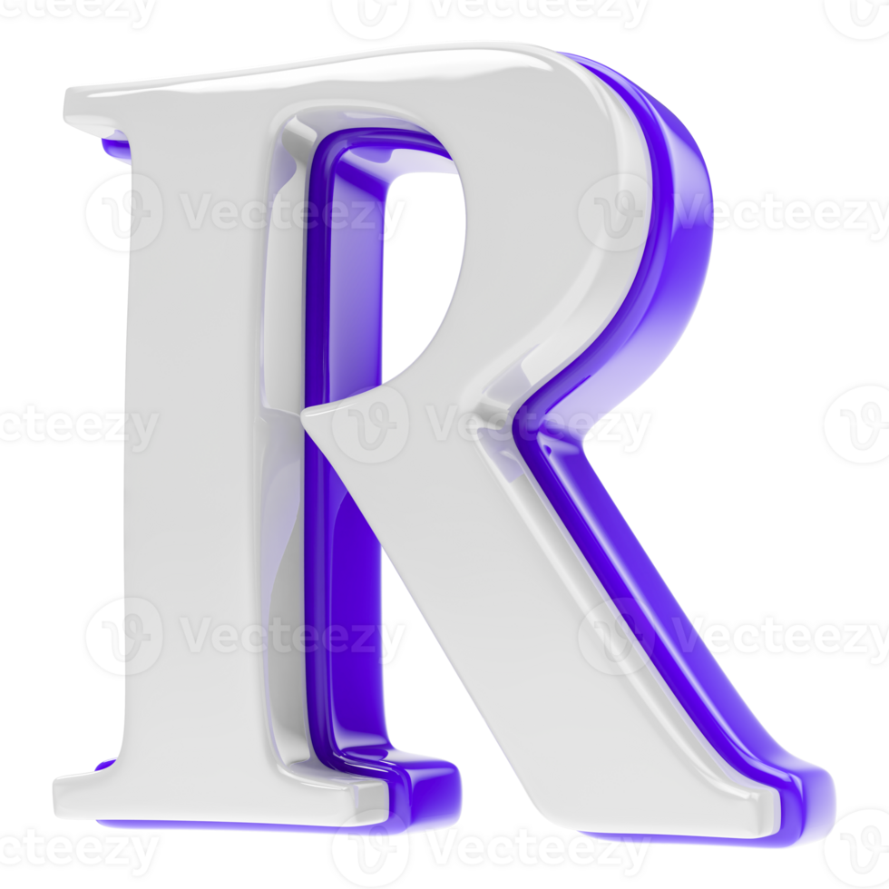 font 3d render png