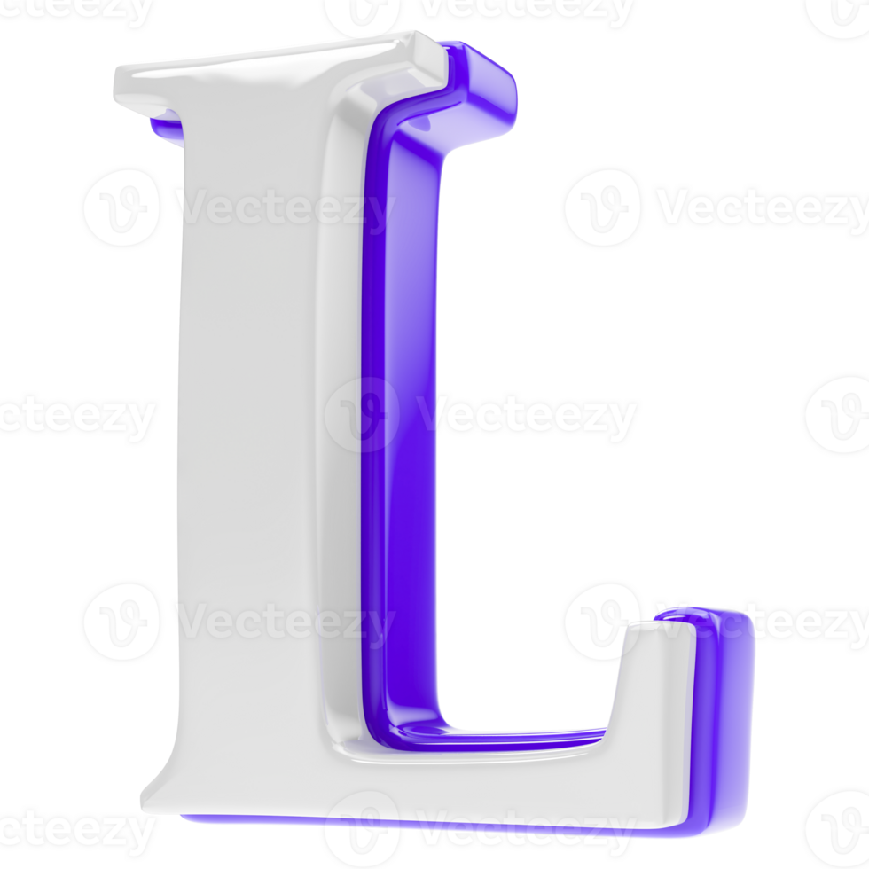 font 3d render png