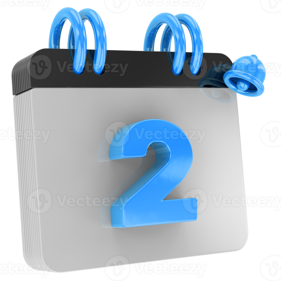 calendar 3d render png