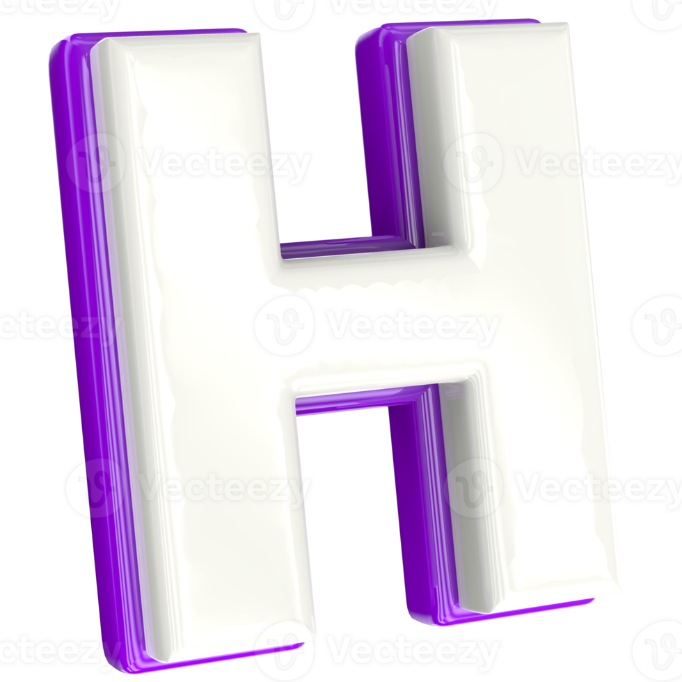 Letter 3d render png