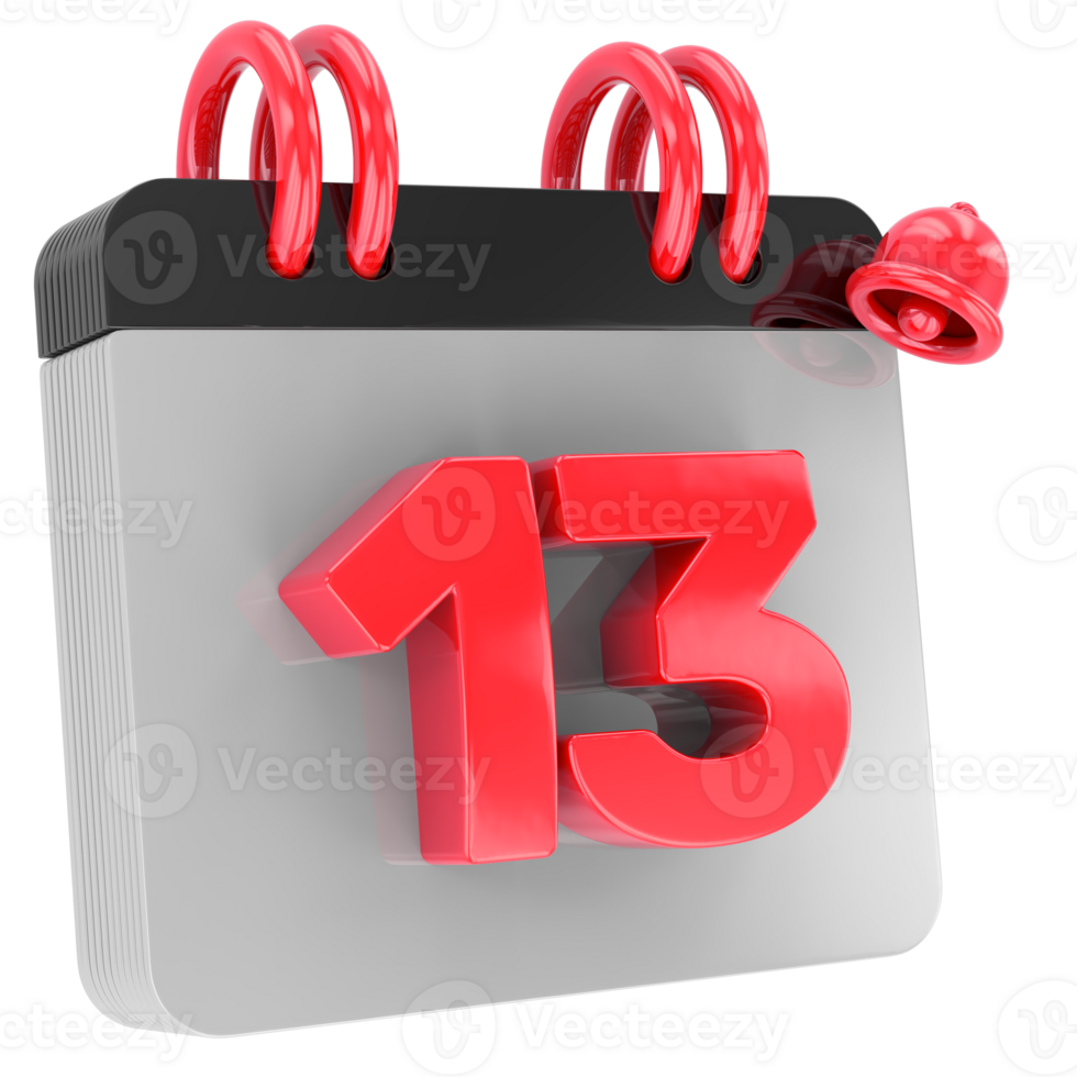 calendar 3d render png