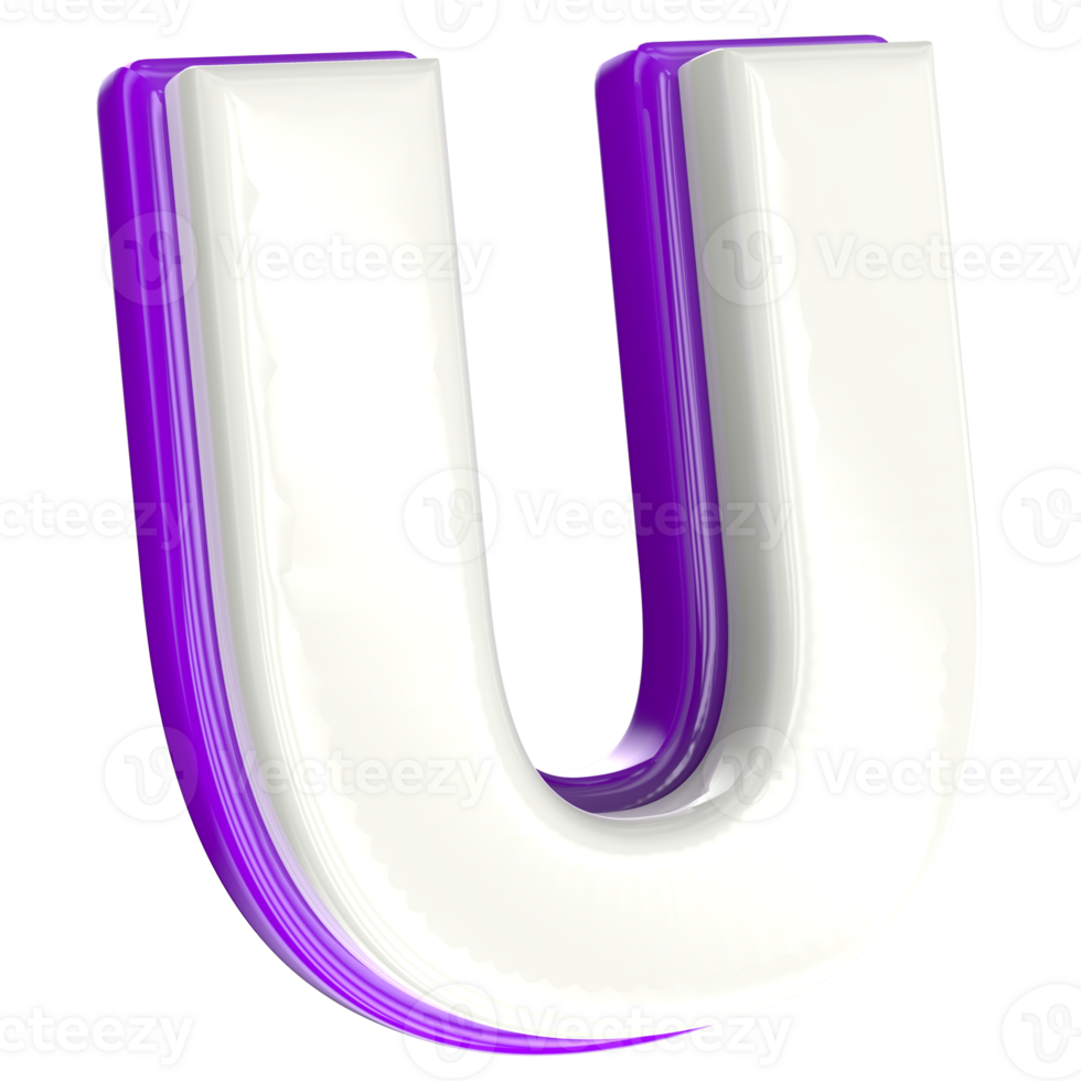 Letter 3d render png