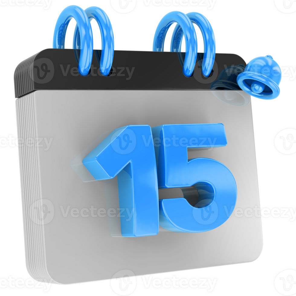 calendar 3d render png