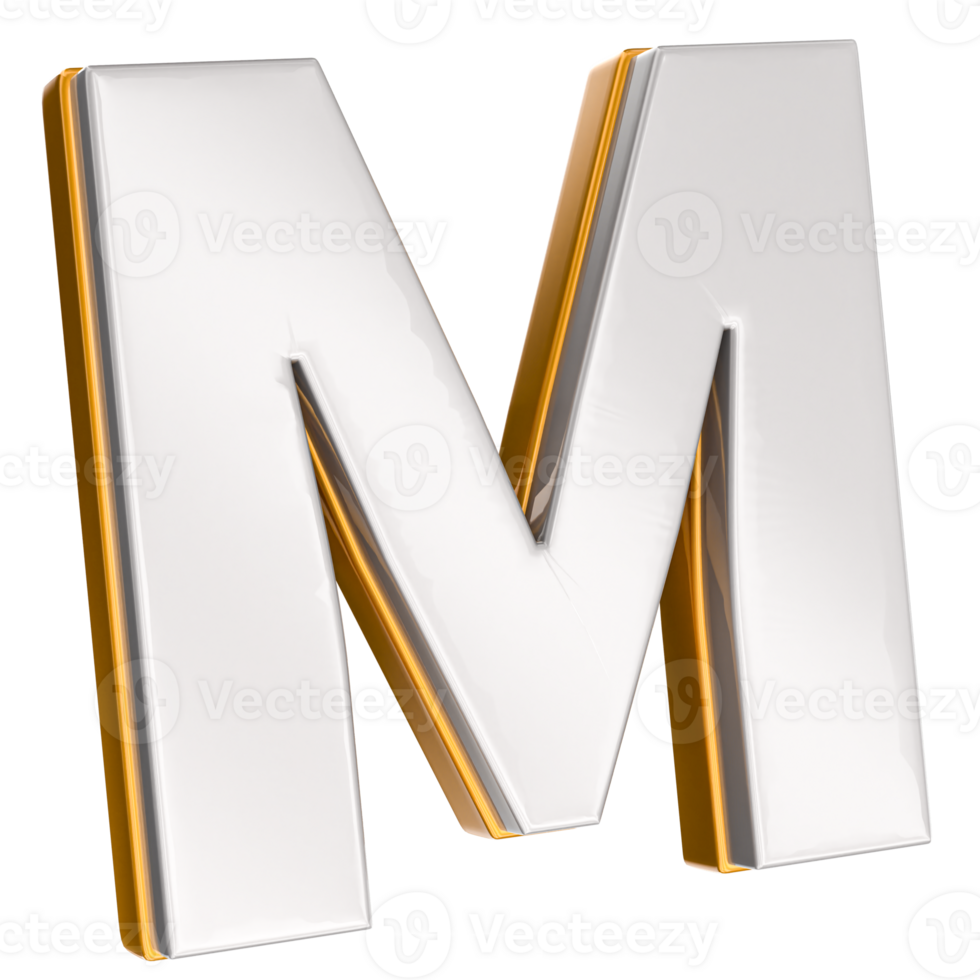 Letter 3d render png