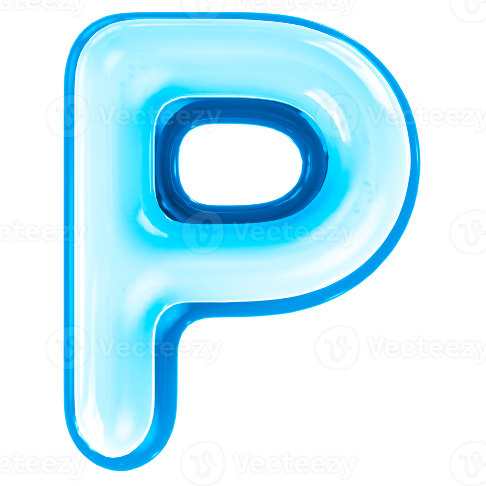 Letter 3d render png