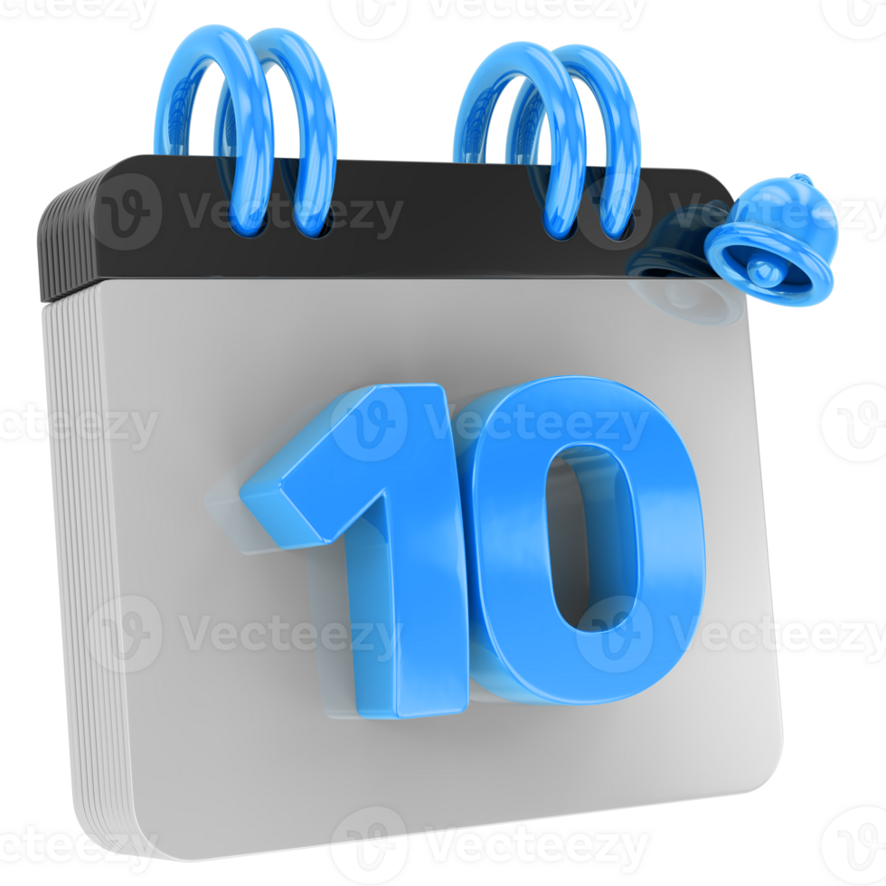 calendar 3d render png