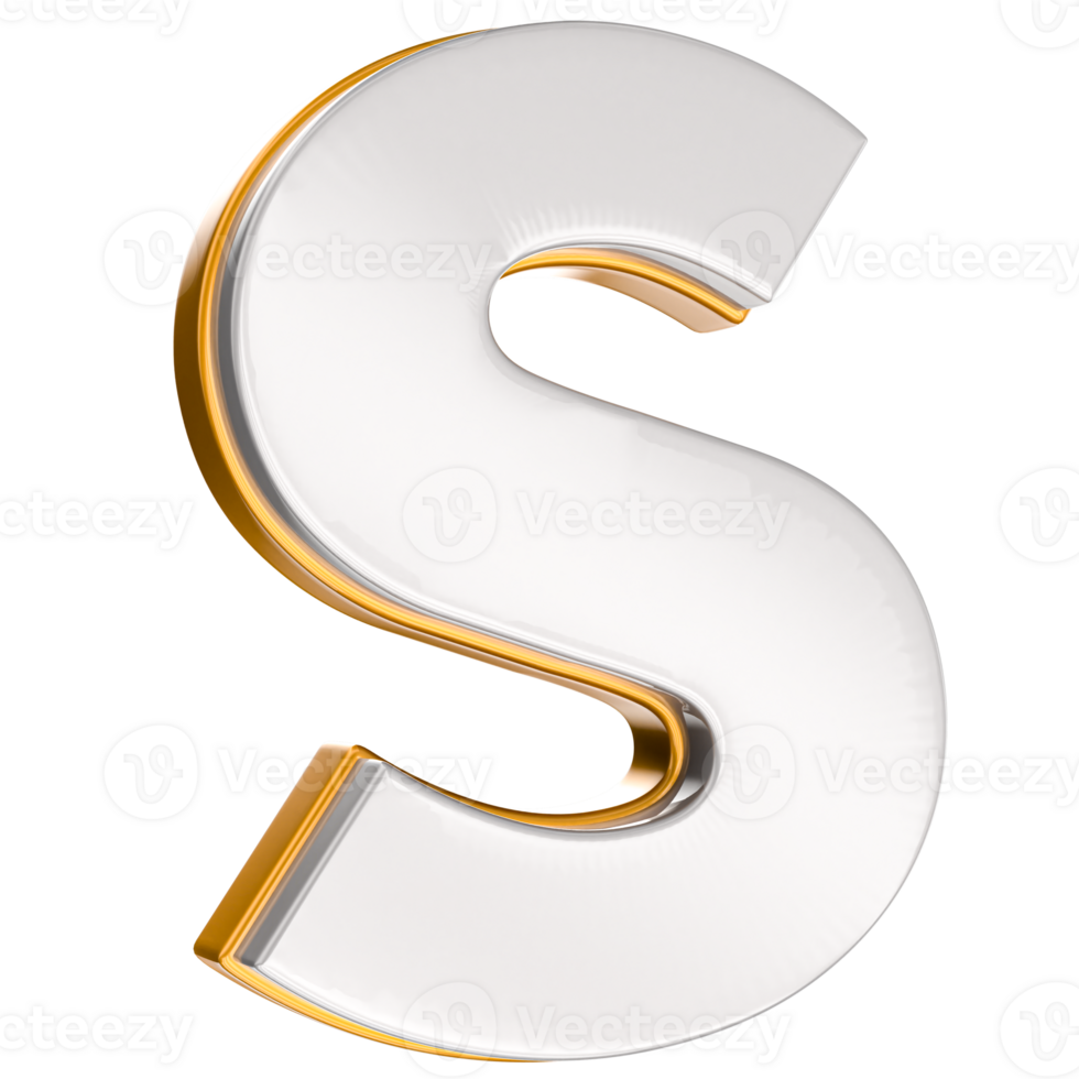 Letter 3d render png