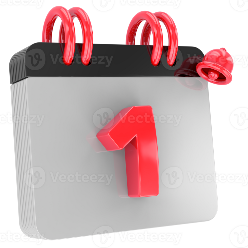 calendar 3d render png