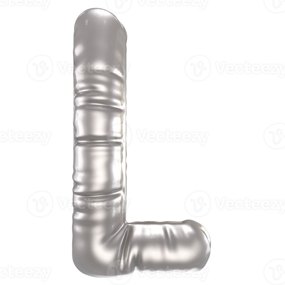 Font 3d render png