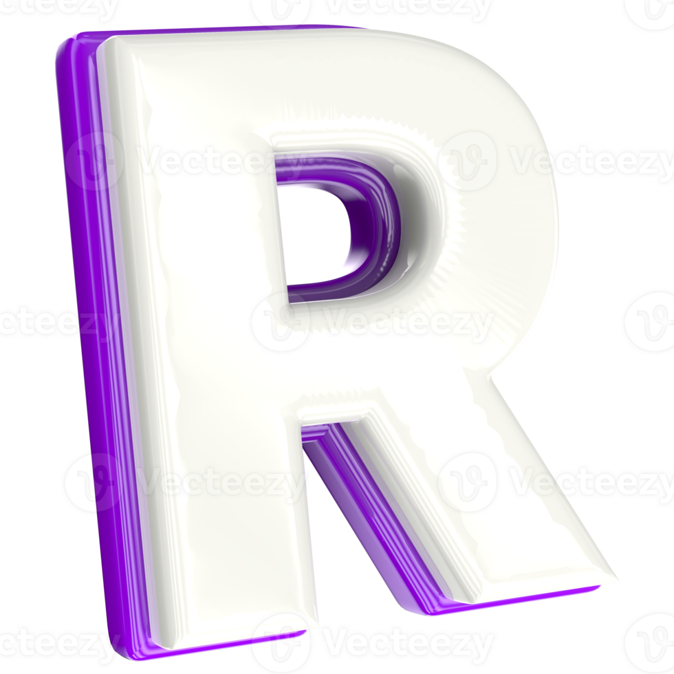 Letter 3d render png