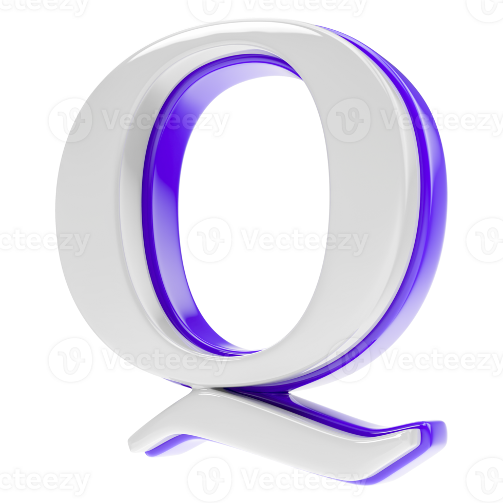 font 3d render png