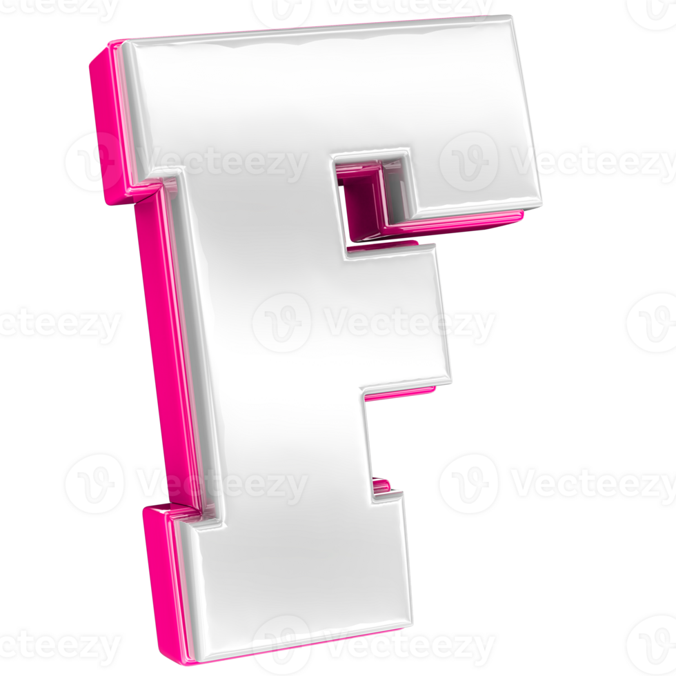 Letter 3d render png