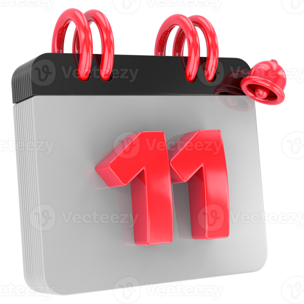 calendar 3d render png
