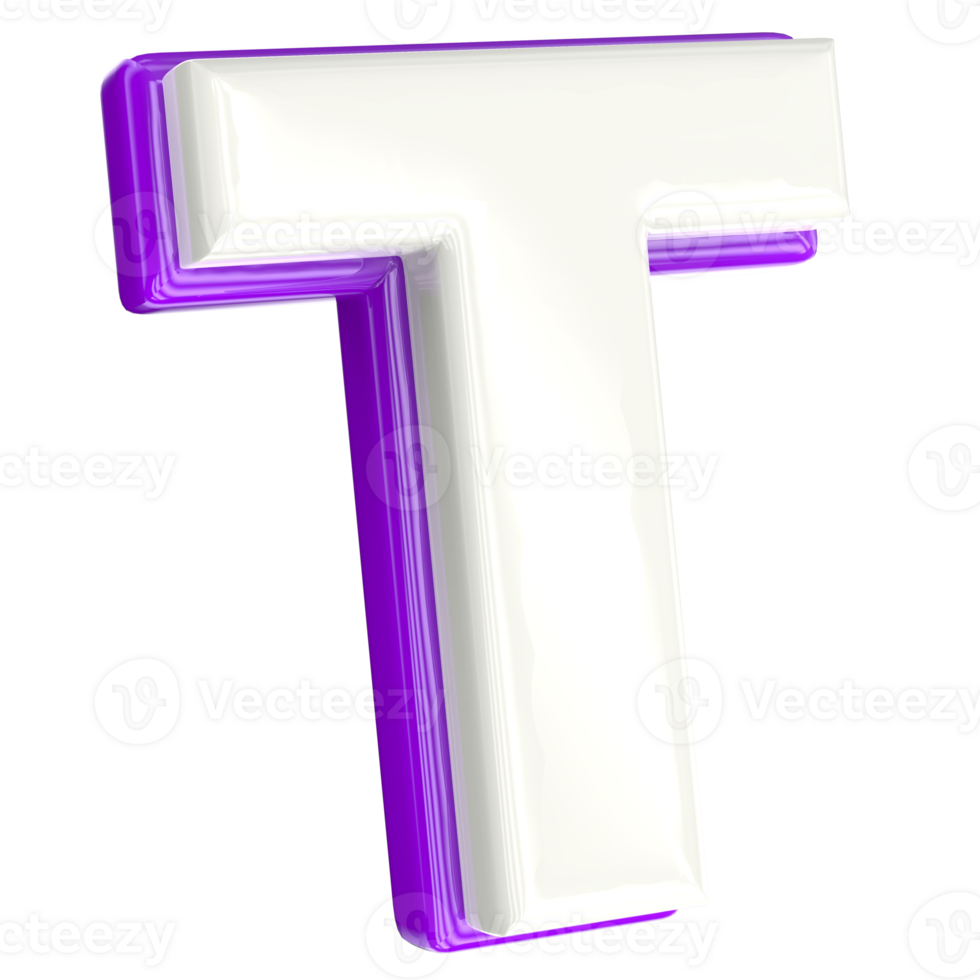 Letter 3d render png