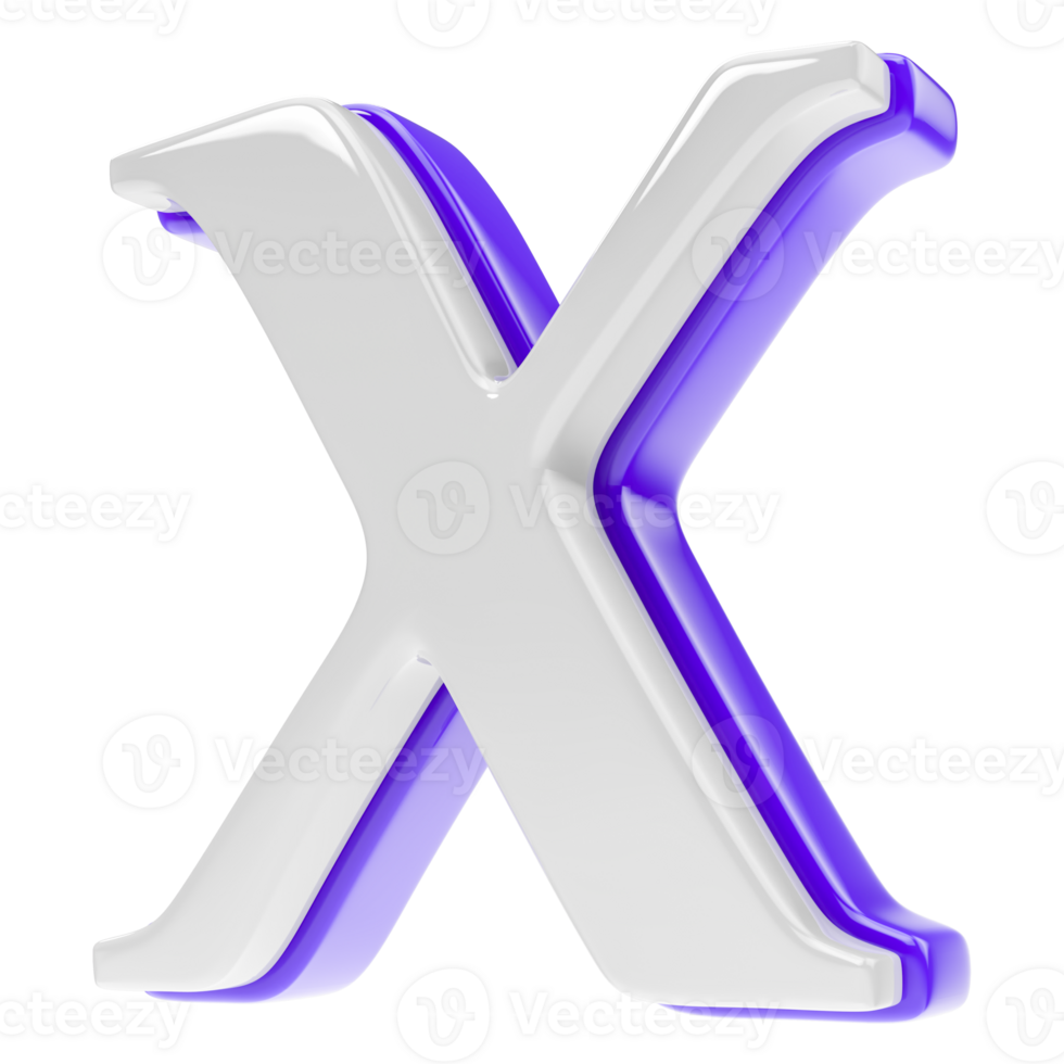 font 3d render png