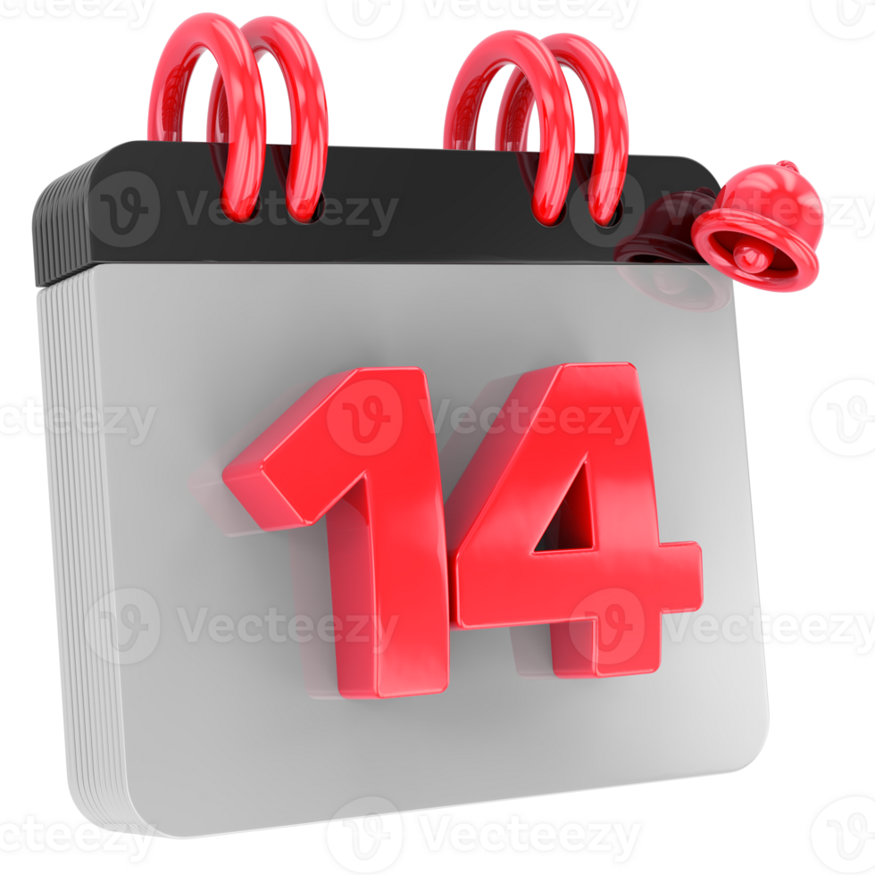 calendar 3d render png