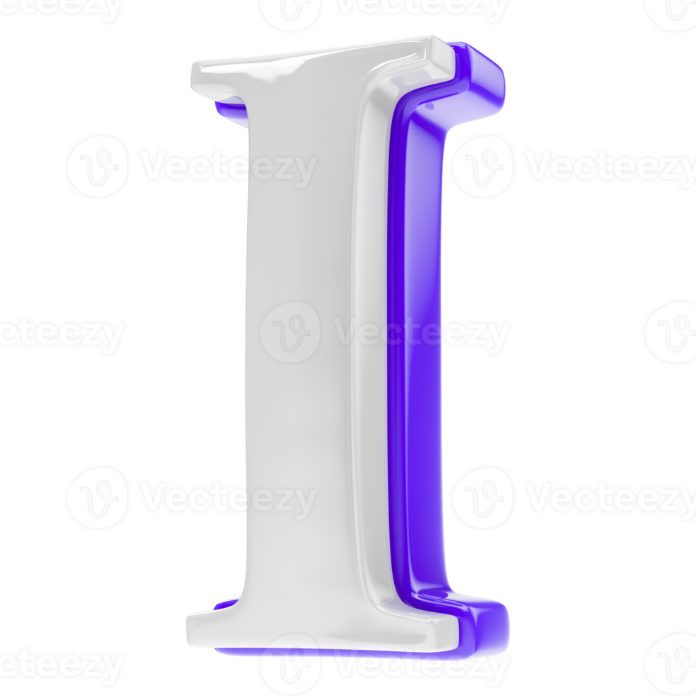 font 3d render png