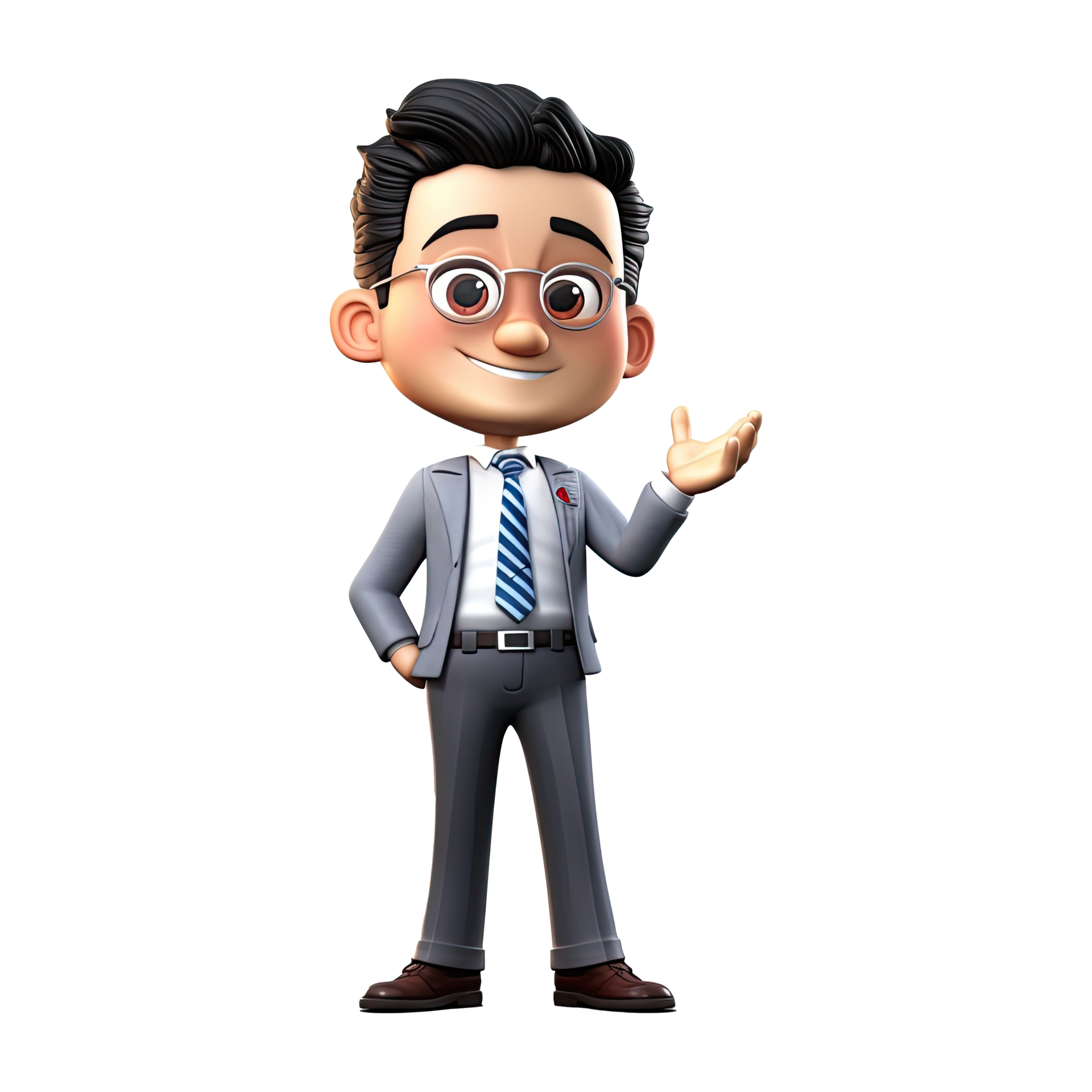 3D Cartoon Businessman On Transparent Background 24346435 PNG 3d-cartoon-businessman-on-transparent-background-24346435-png