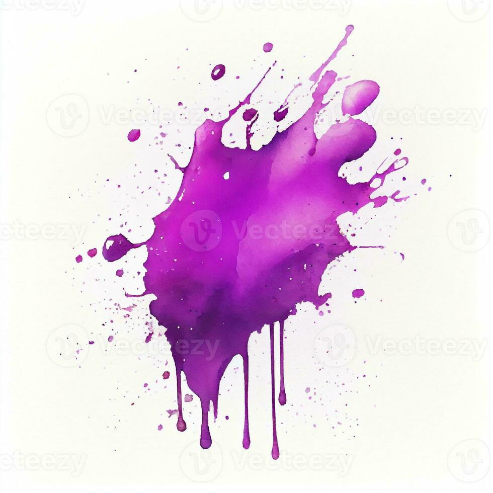 lilac stains background, watercolor, ai generation photo