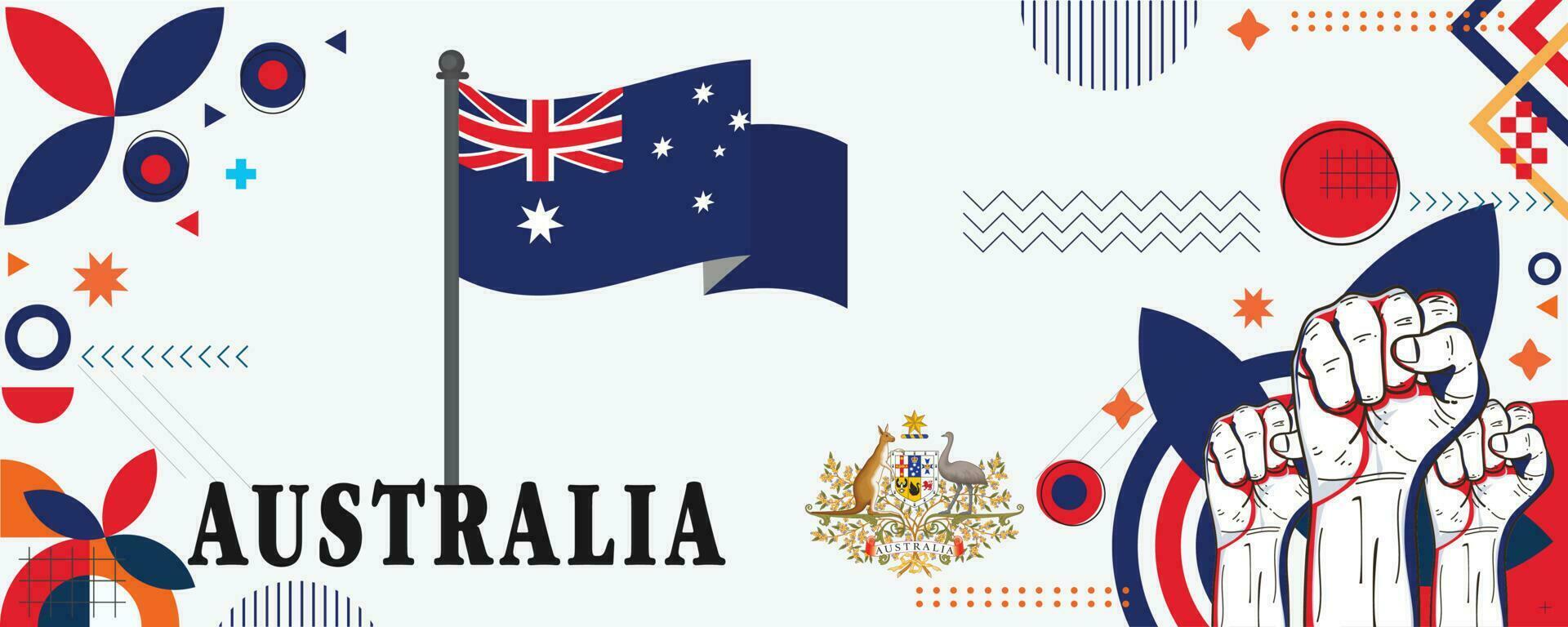 AUSTRALIA national day banner design vector eps