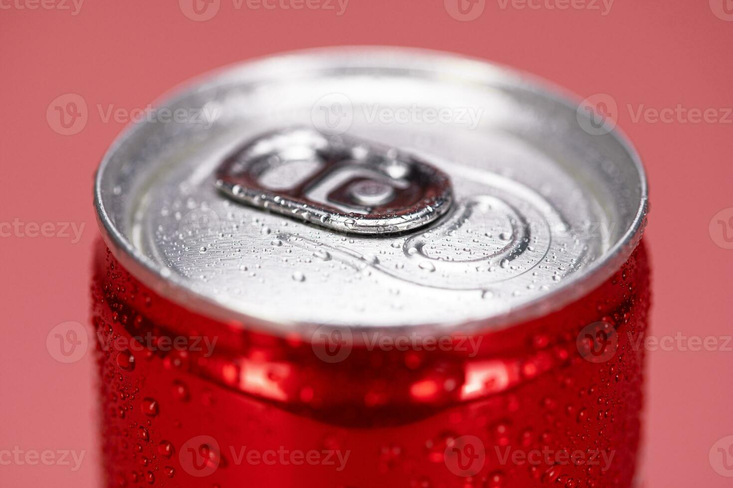 Coke Can on the pink background photo