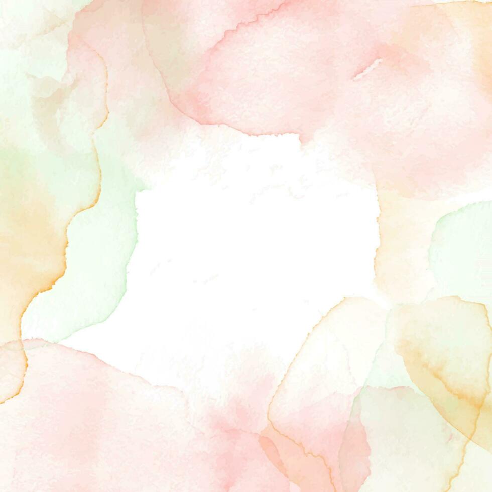 Elegant pastel watercolour frame background vector