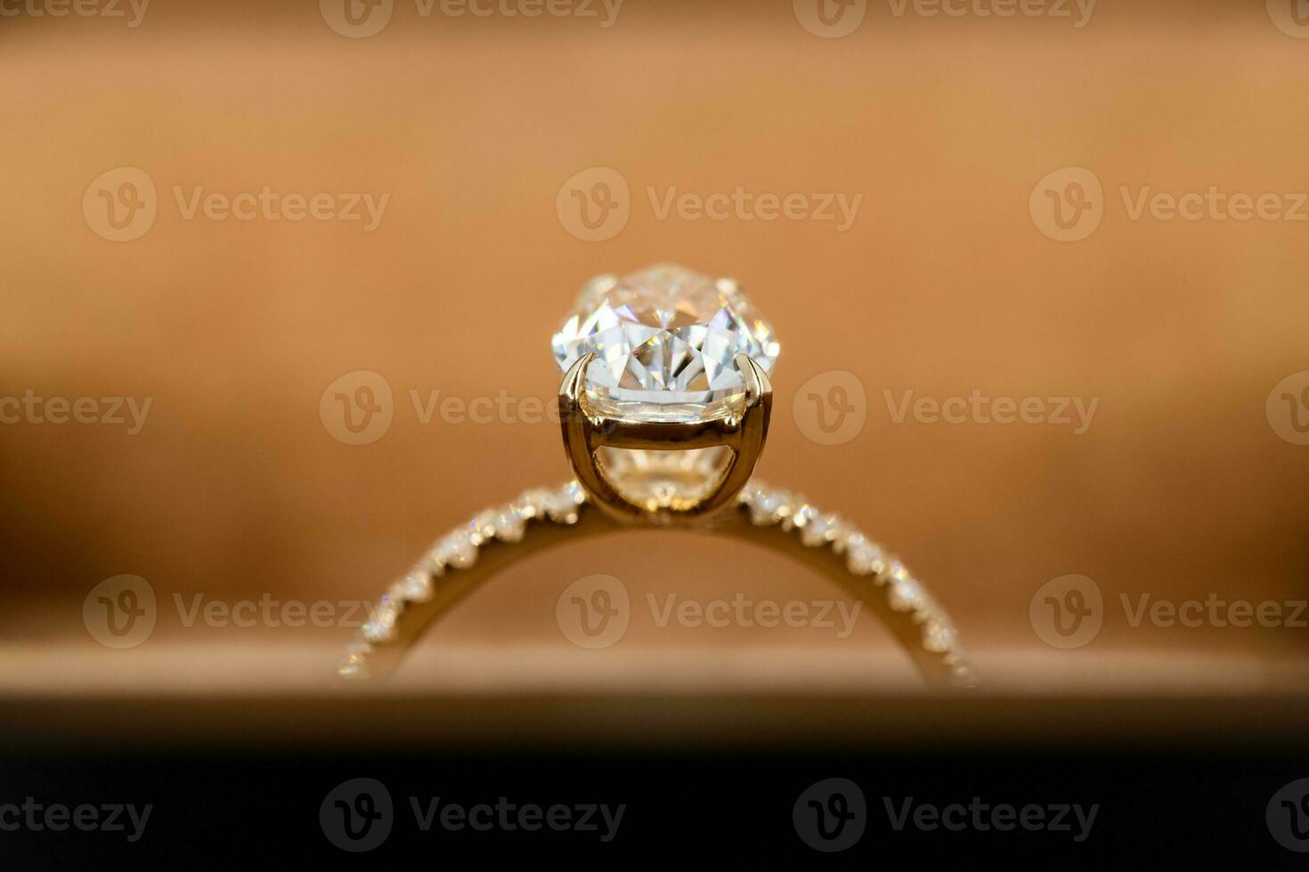 Pear Cut Diamond Ring Close up photo