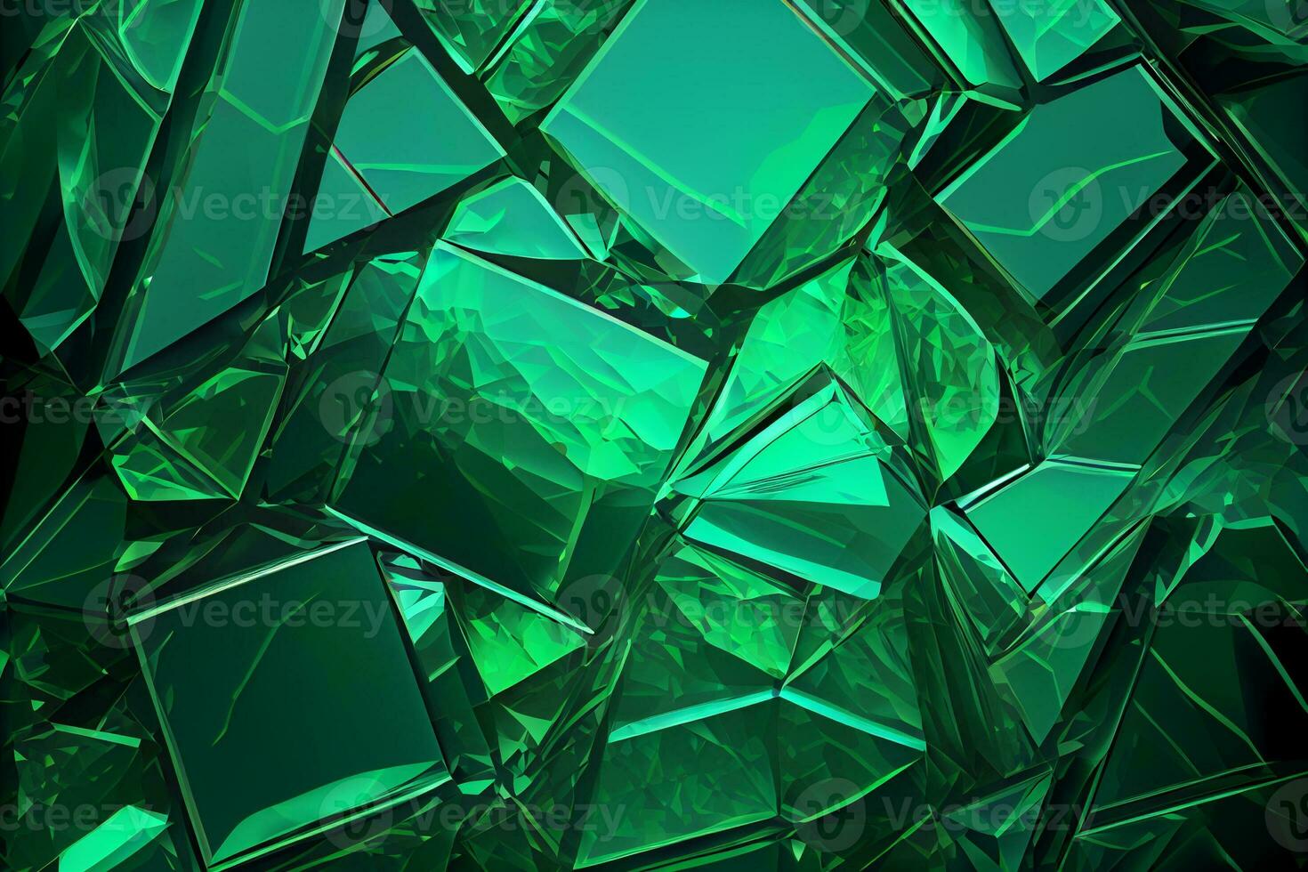 Stone background texture, emerald,  ai generation. photo