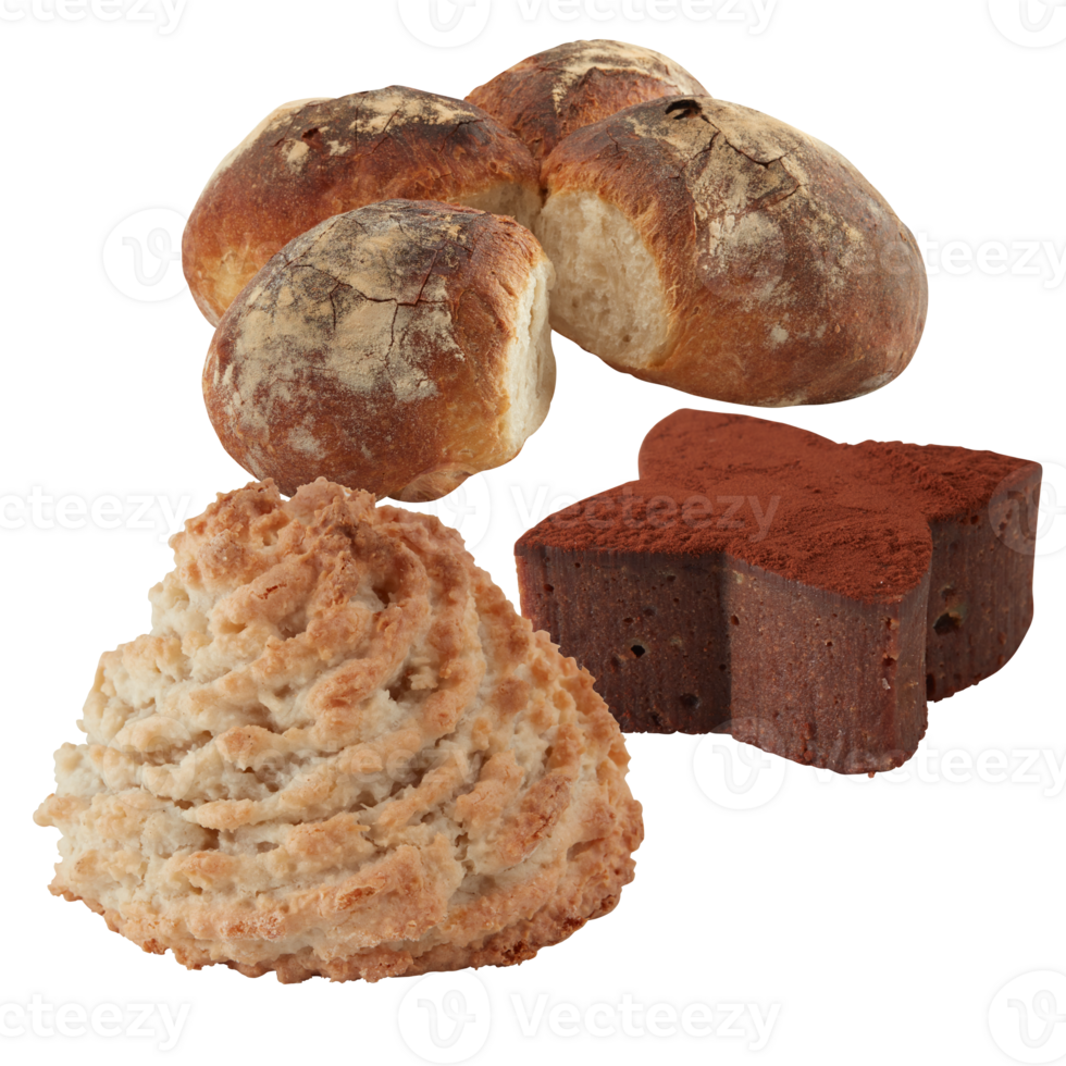 frisch gebacken Brot isoliert transparent Hintergrund png