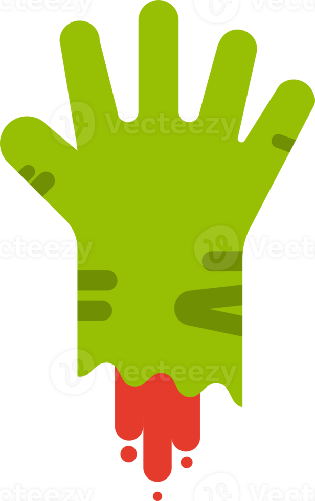 tekenfilm zombie hand. png