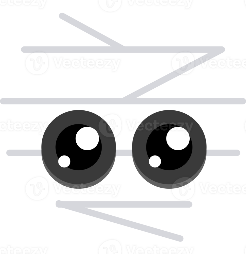 Cute skull cartoon flat design elements. png