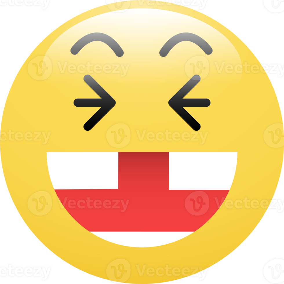 Laughing emoticon icon. 24347825 PNG