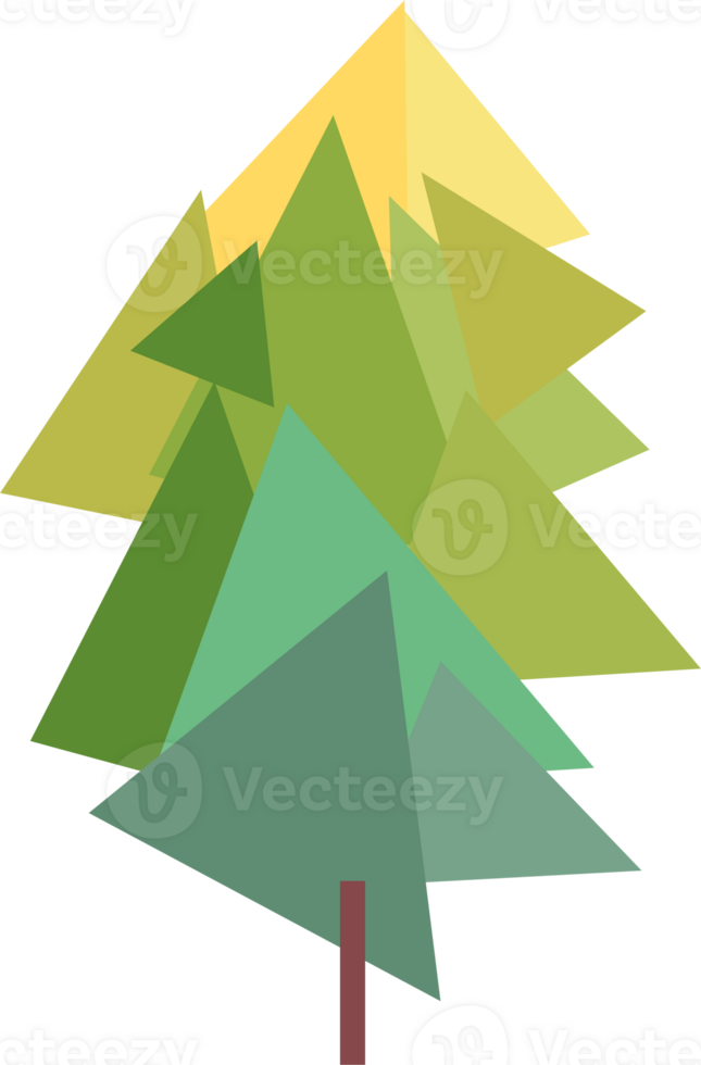 Abstract green tree png