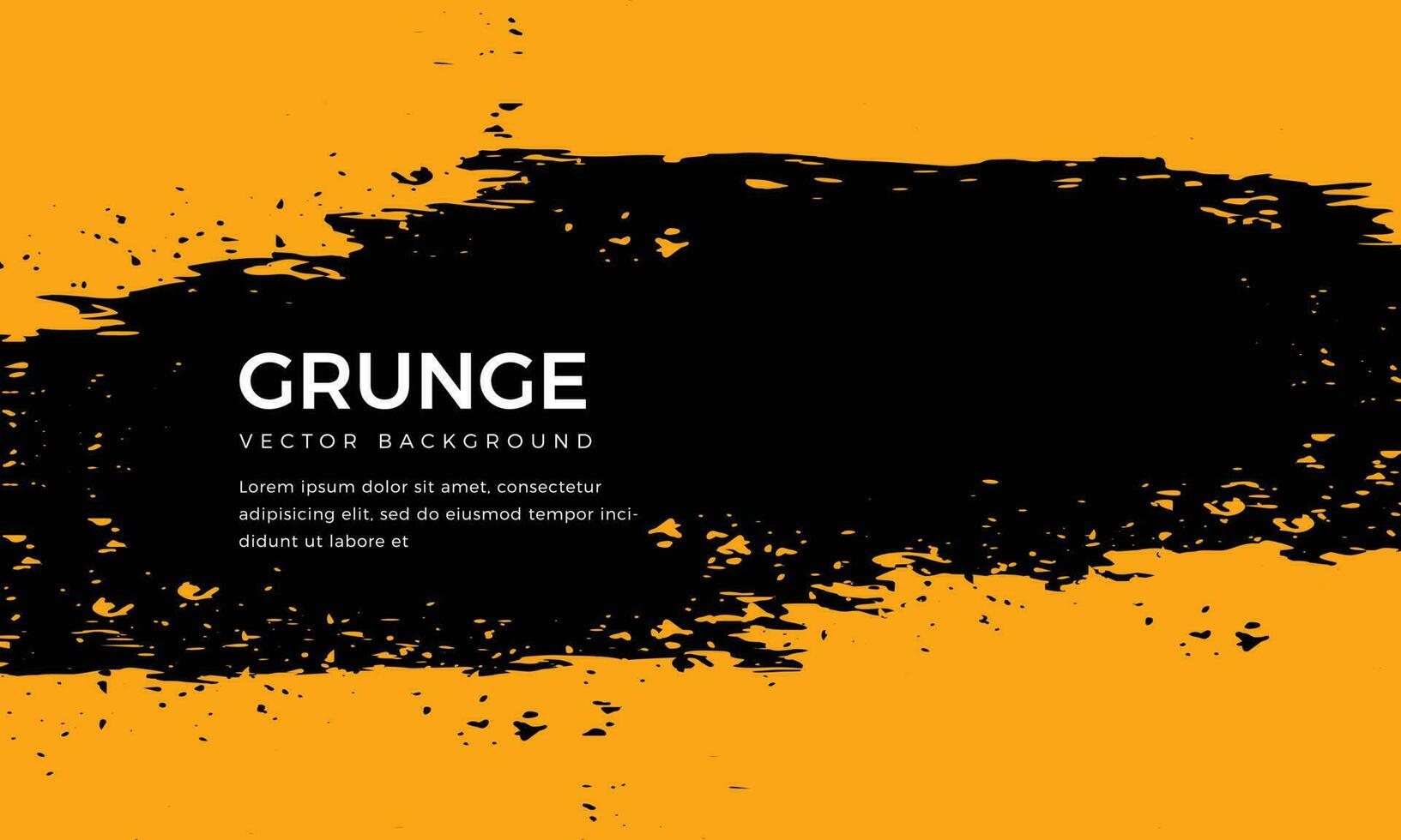 Abstract black and orange background with grunge texture. Colorful background design. Orange and black vector grunge textured background