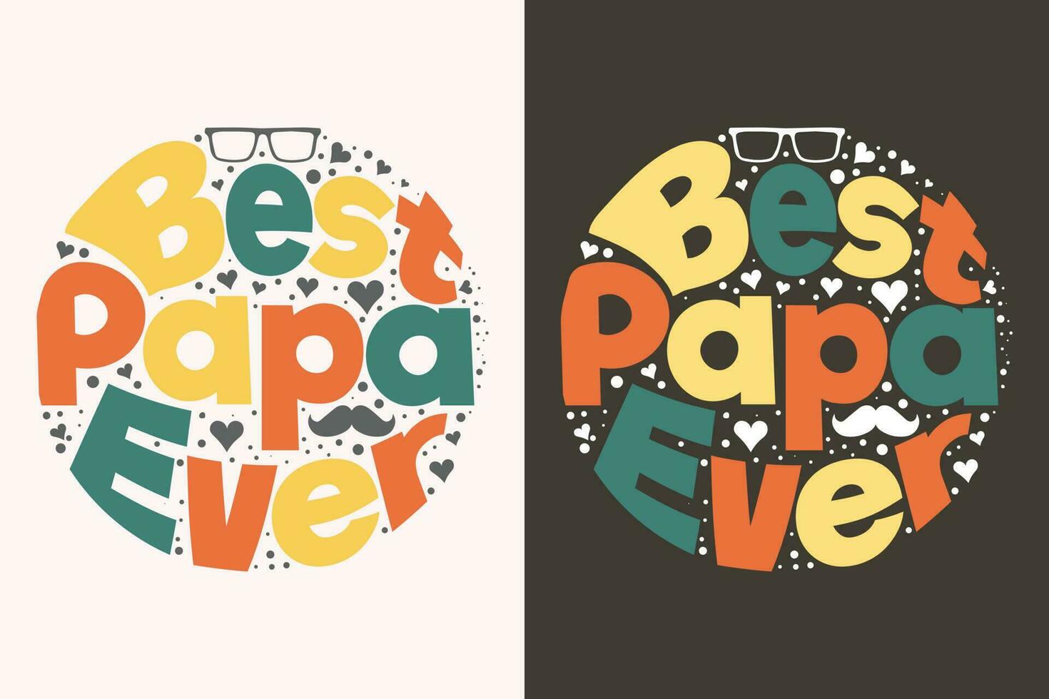 mejor papá alguna vez, papá, papá, padres día personalizado t camisa diseño, retro Clásico color, vector