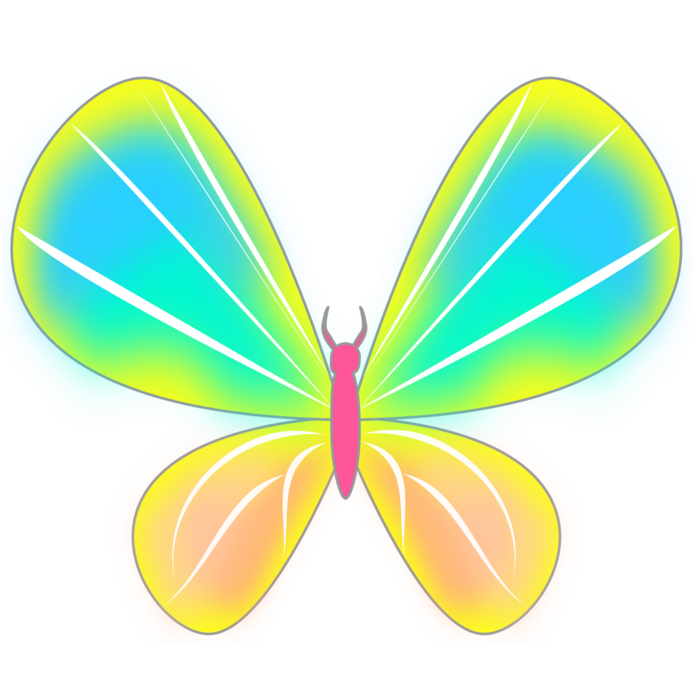 amarillo mariposa diseño png