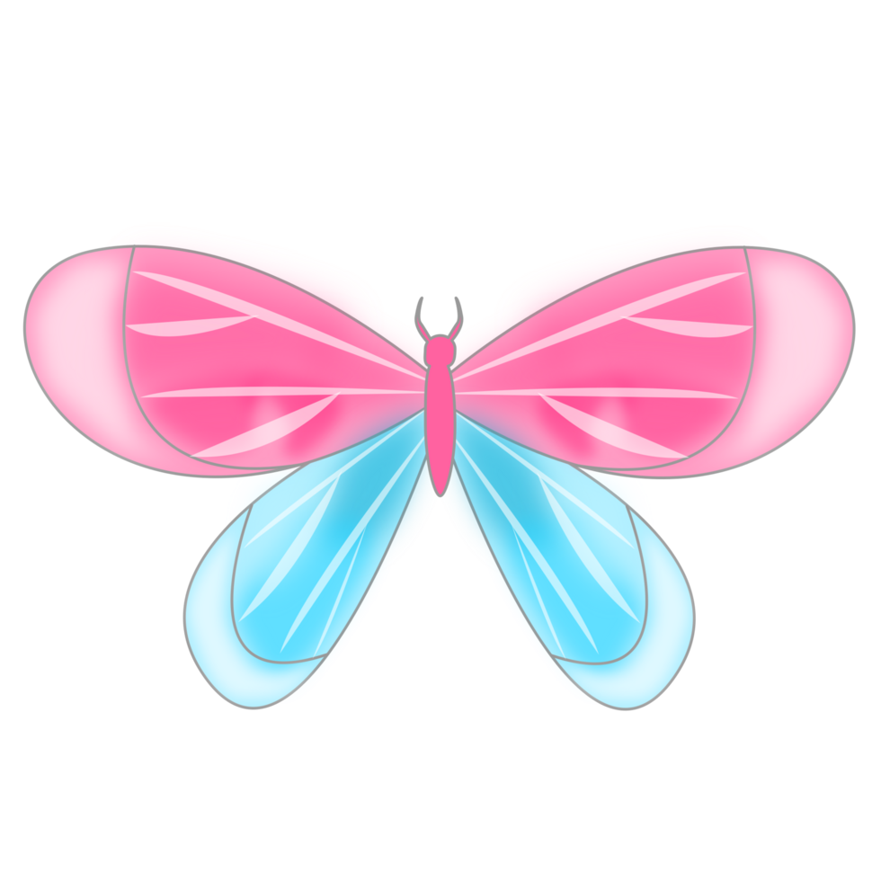 cute butterfly design png